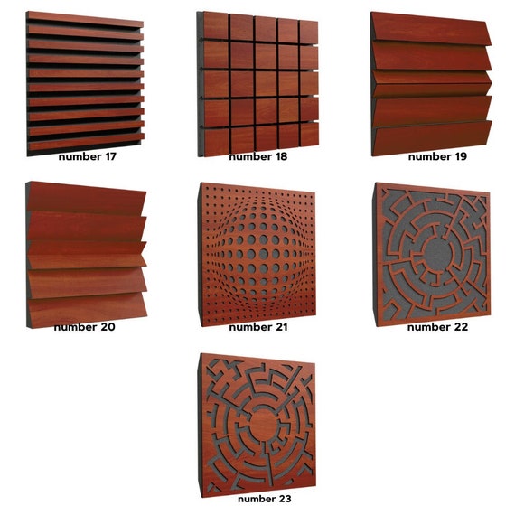 3D acoustic panel - Sonoma oak