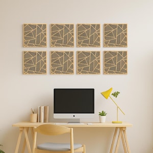Acoustic wall panel - 3d wall panels, soundproofing wall hangings, decorative sound panel, absorbing soundproofing tiles schallabsorber