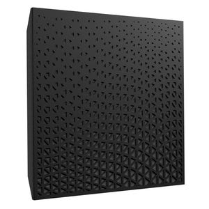 Black sound panels,  wall hangings acoustic decorative panel, sound absorbing tiles foam wall panel studio or home cinema 3d wall panels
