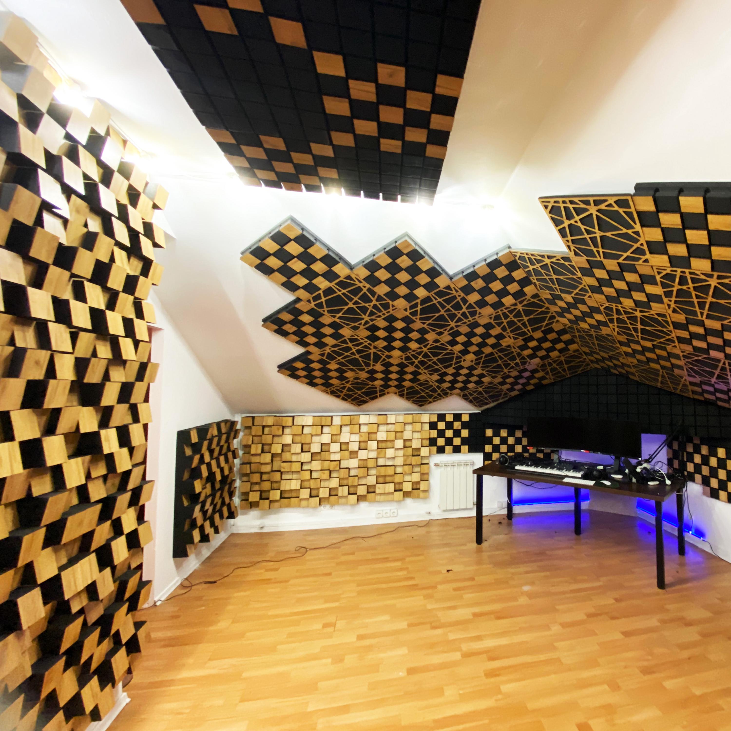 Acoustic wall panel, sound proof panels, sound absorbing panel, acoustic panels,bass trap, sound diffuser, sound panels,absorber 20''x20"x6"