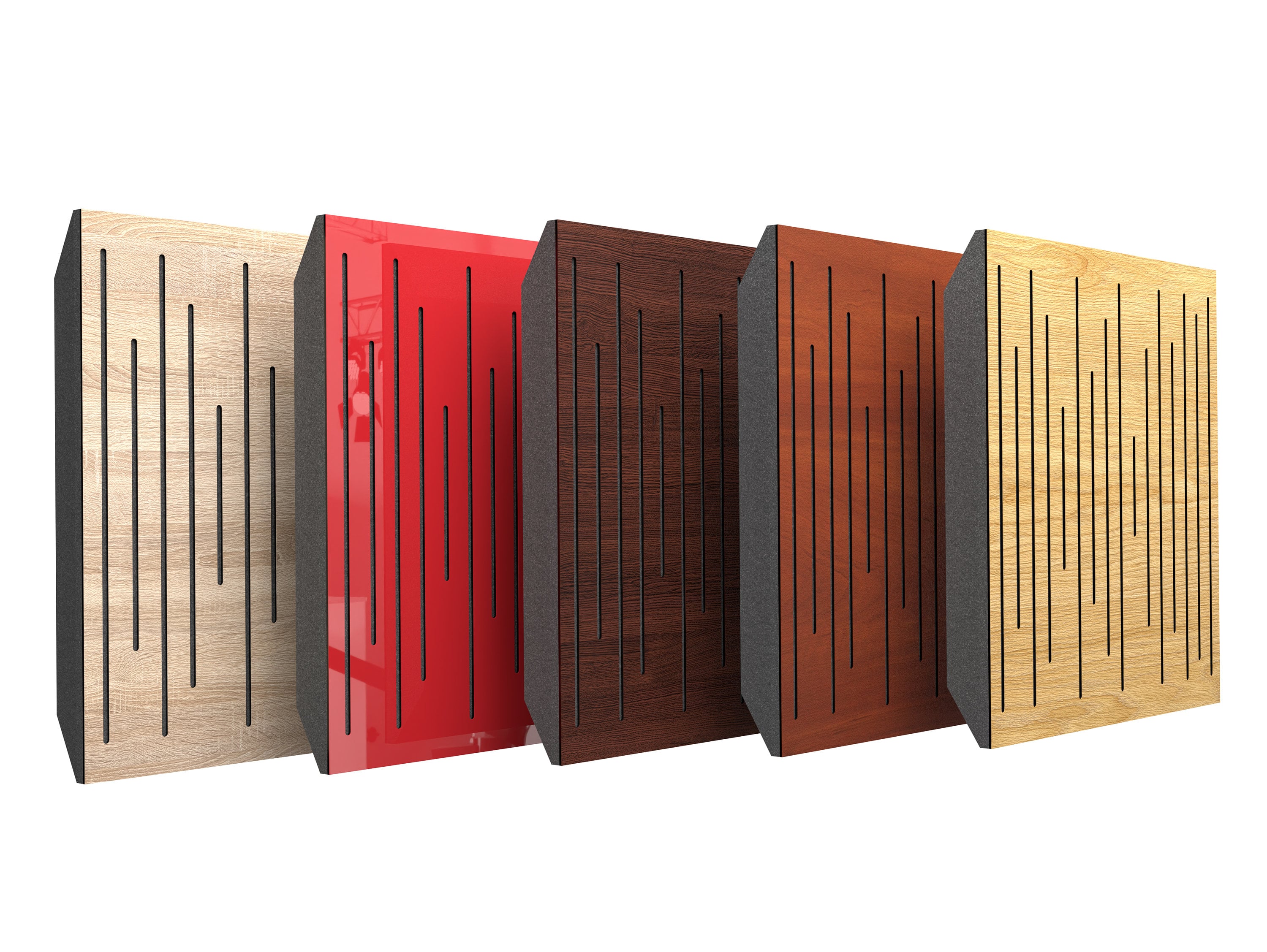 Acoustic decorative panel for sound absorption and sound diffusion Ecopulse 2
