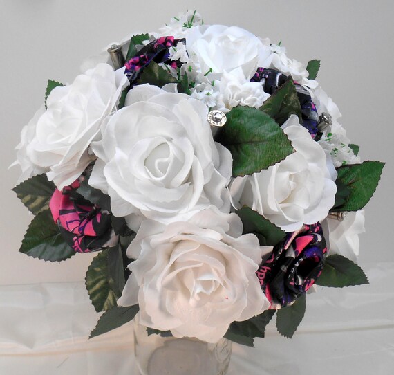 Muddy Girl Camo White Silk Bouquet Etsy