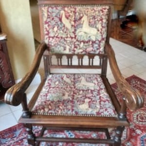 Antique Jacobean Style Carved Chair