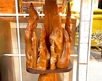 Unique Vintage Cypress Knee Floor Lamp