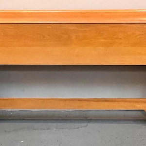 Vintage Heywood Wakefield Headboard with Attached End Tables