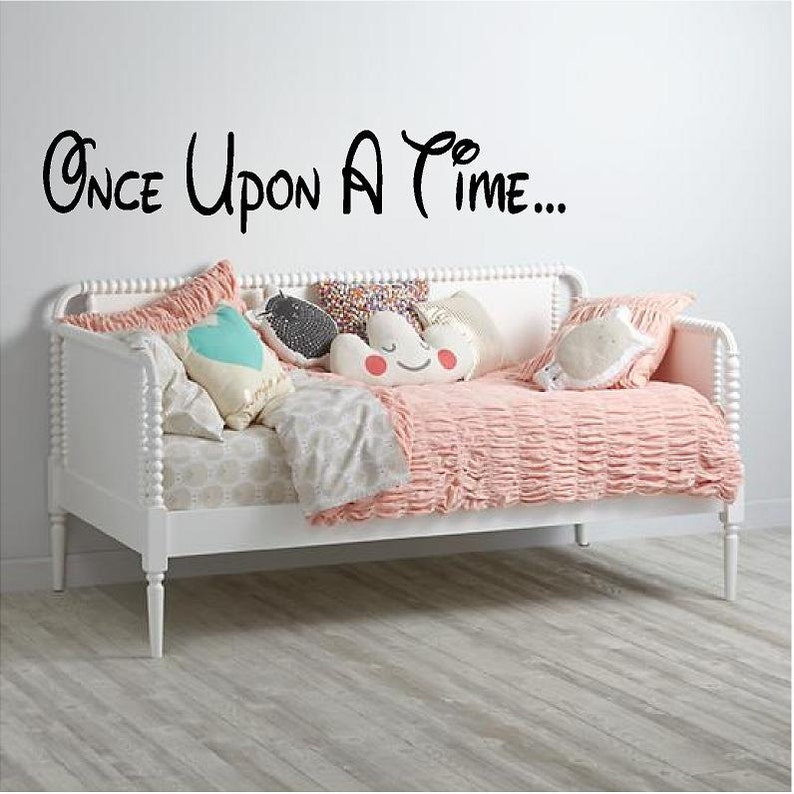 Vinyl Wall Decal-Nursery Wall Decal-Kids Room Decor-Apartment Decor-Childrens Room Decal-Guestroom Decal Once Upon a Time...9 H x 45W