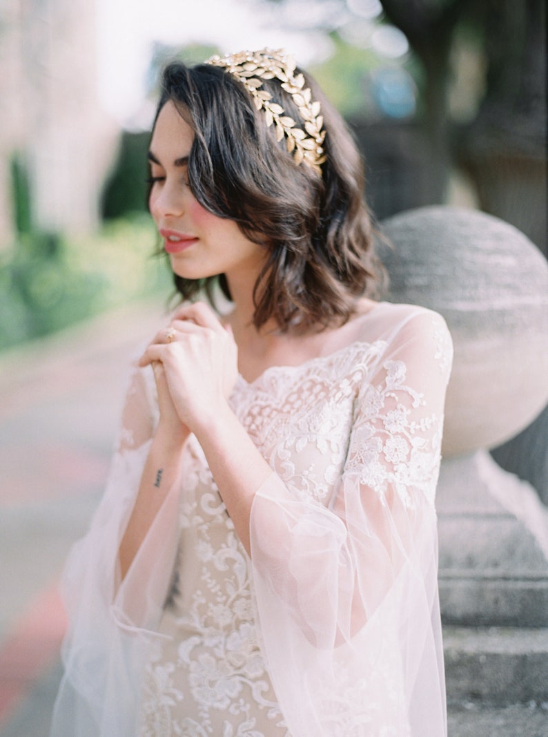 gold wedding crown, gold bridal crown, bridal headpiece, gold crystal wedding headpiece, gold crown, gold tiara, crystal crown ALEXANDRIA image 3