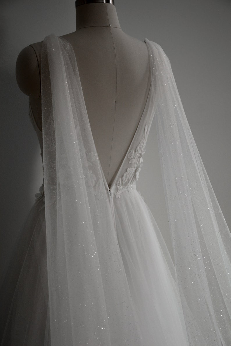 Sparkling Tulle Wings Bridal Wings Wedding Dress Wings - Etsy