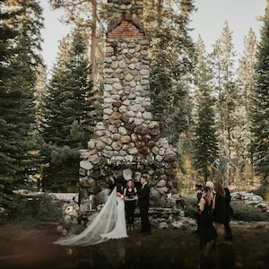 Cathedral wedding veil.