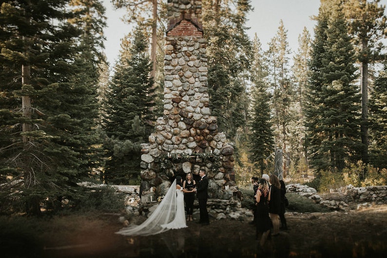 Cathedral wedding veil.