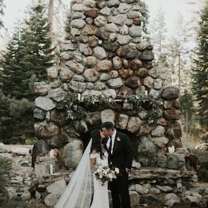 Cathedral wedding veil.