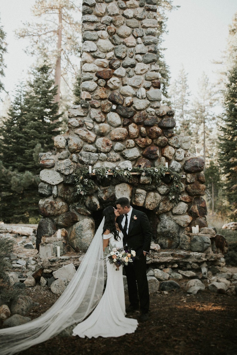 Cathedral wedding veil.
