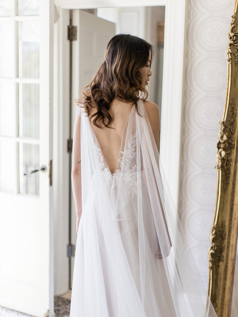 wedding cape and veil