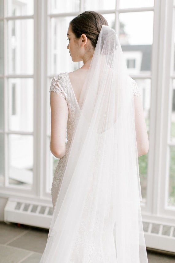 Ultra Long Royal Cathedral Wedding Veil Alana | Eden Luxe Bridal