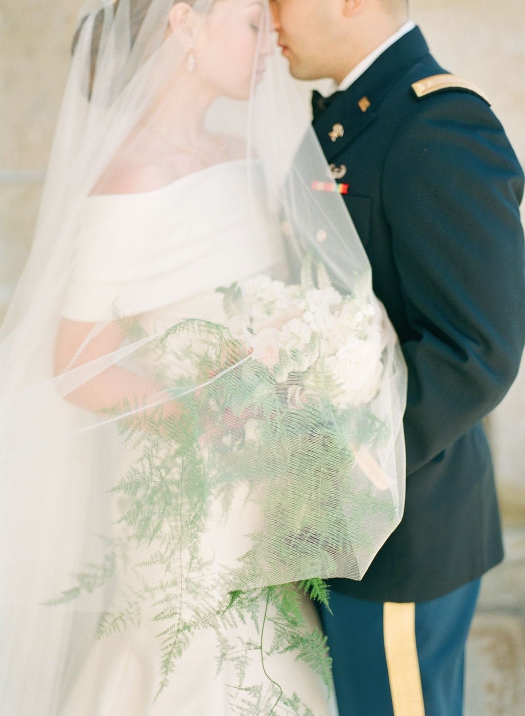 New Drop Wedding Veil with Blusher English Net Off White English Net Drop Wedding Veil, Cathedral Veil  main image 4