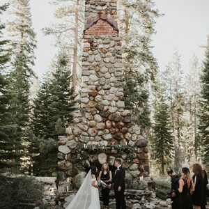 Cathedral wedding veil.