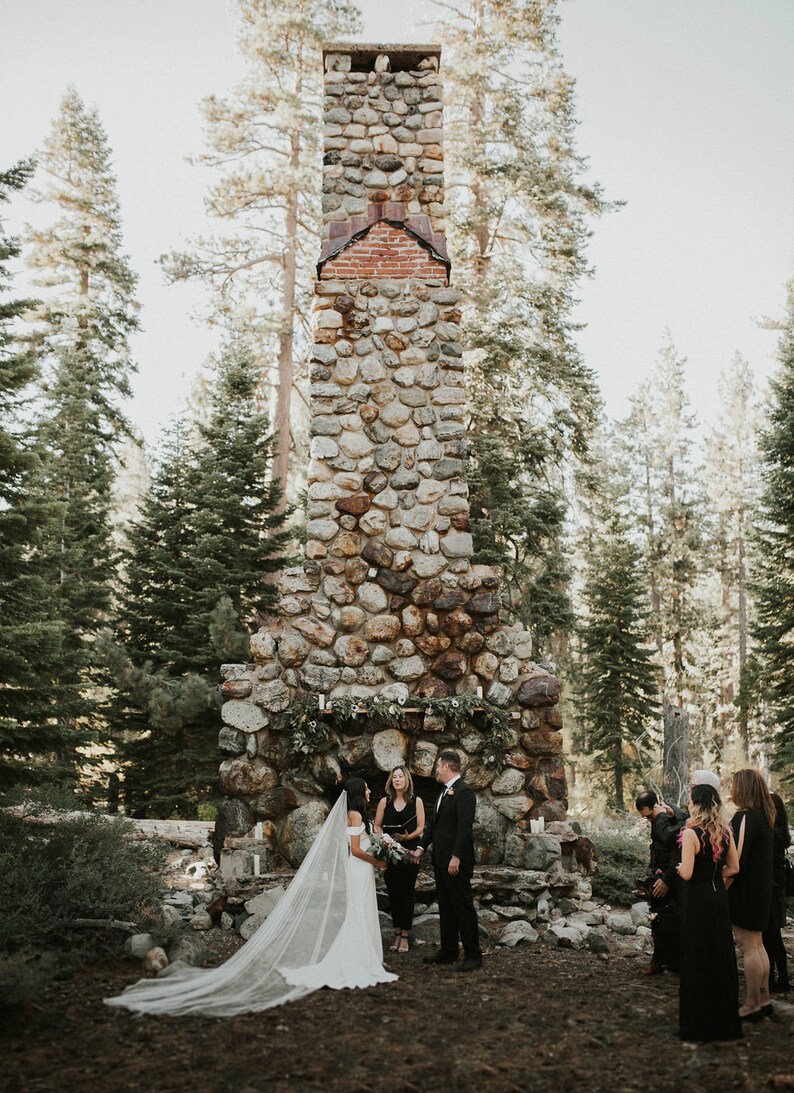 Cathedral wedding veil.