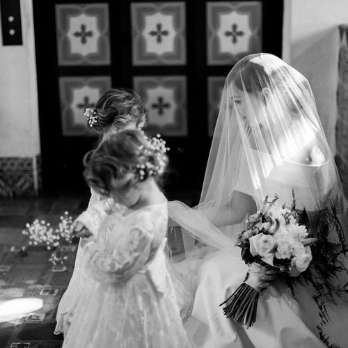 Veil with blusher, wedding veil, english net veil, long veil, shops ivory bridal veil, drop veil, chapel veil, cathedral veil - VICTORIA