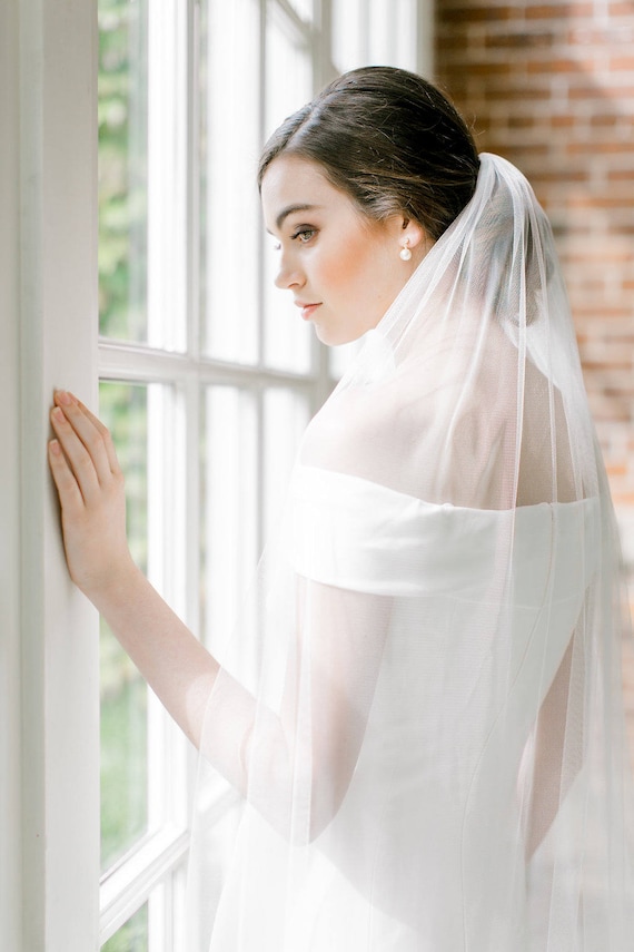 Minimalist Wedding Veil Modern Bridal Veil Soft Wedding Etsy Minimalist Wedding Veil Modern Bridal Veil Soft Wedding Etsy