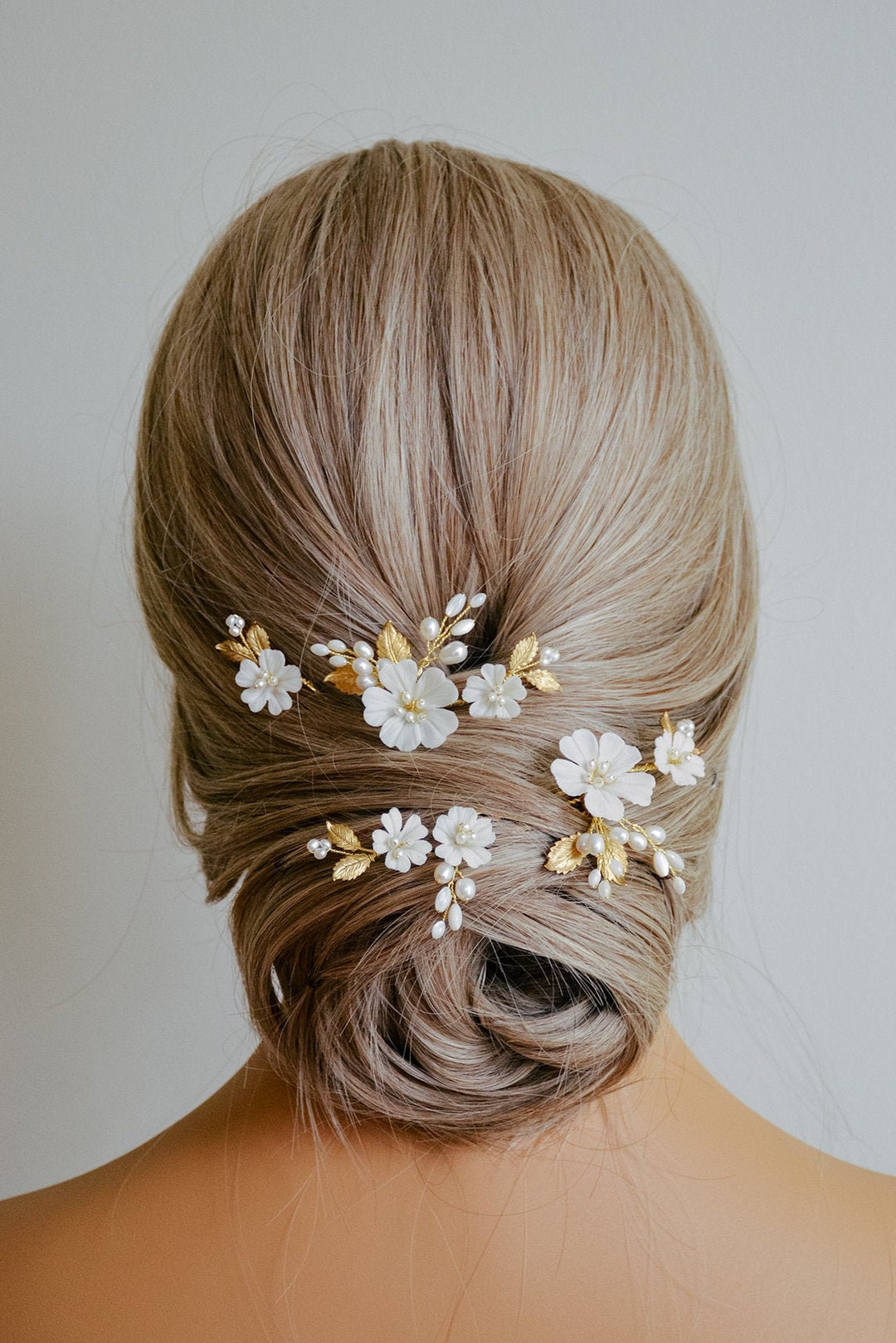 bridal floral headpiece