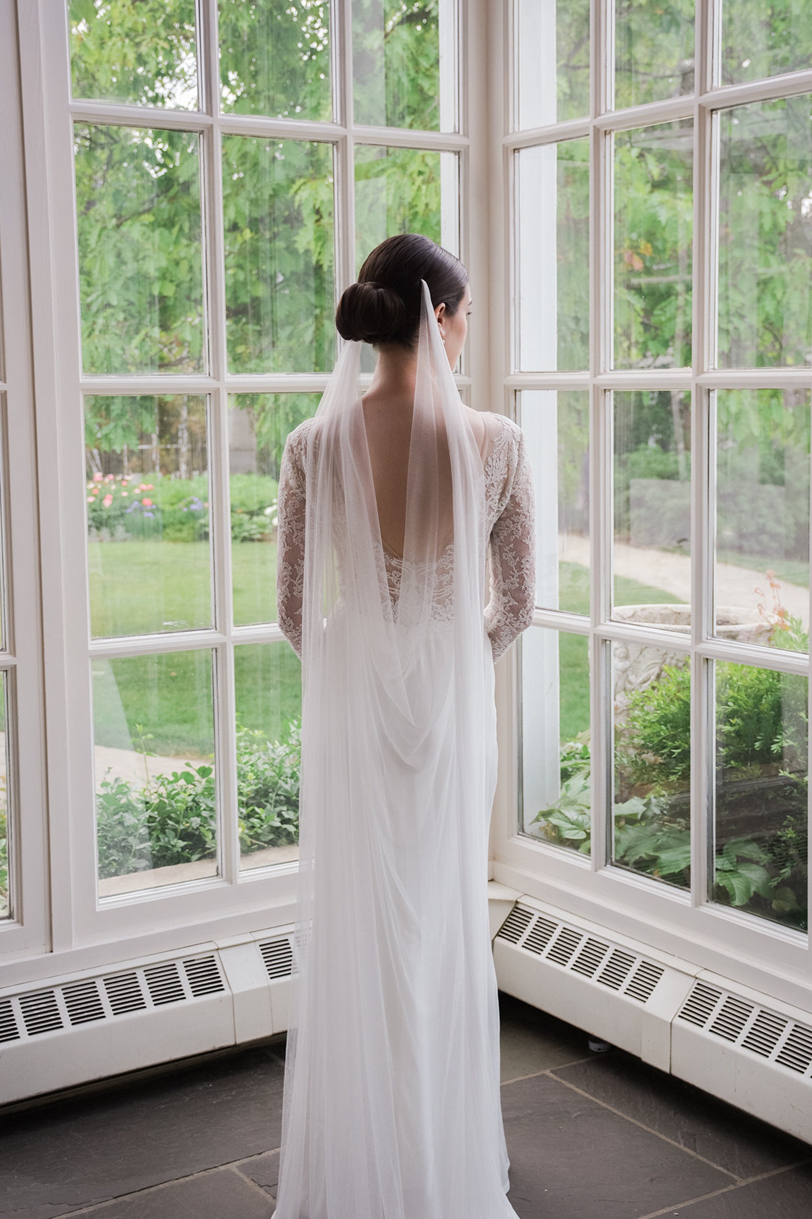 Silk Draped Veil Draped Wedding Veil Silk Bridal Veil Silk Etsy