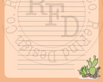 Western notes digital download, notes pdf, cactus western notes page one time download