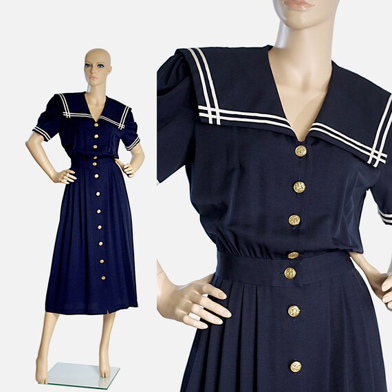 navy blue sailor dress