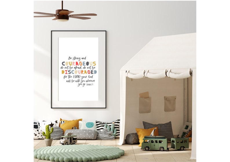 Kids Christian Wall Art Print Christian Baby Decor Christian Etsy