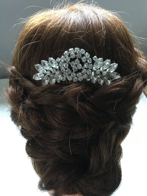 Doris Hair Comb/diamante Headpiece/prom Hair - Etsy Doris Hair Comb/diamante Headpiece/prom Hair - Etsy