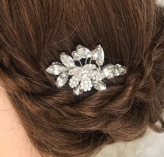 Rosslyn Hair Comb diamante Headpiece bridal Hair Jewellery wedding