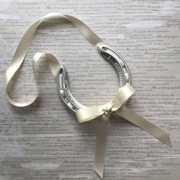 Personalised Wedding Horseshoe - Good Luck Horseshoe - Lucky Horseshoe - Wedding Gift Present