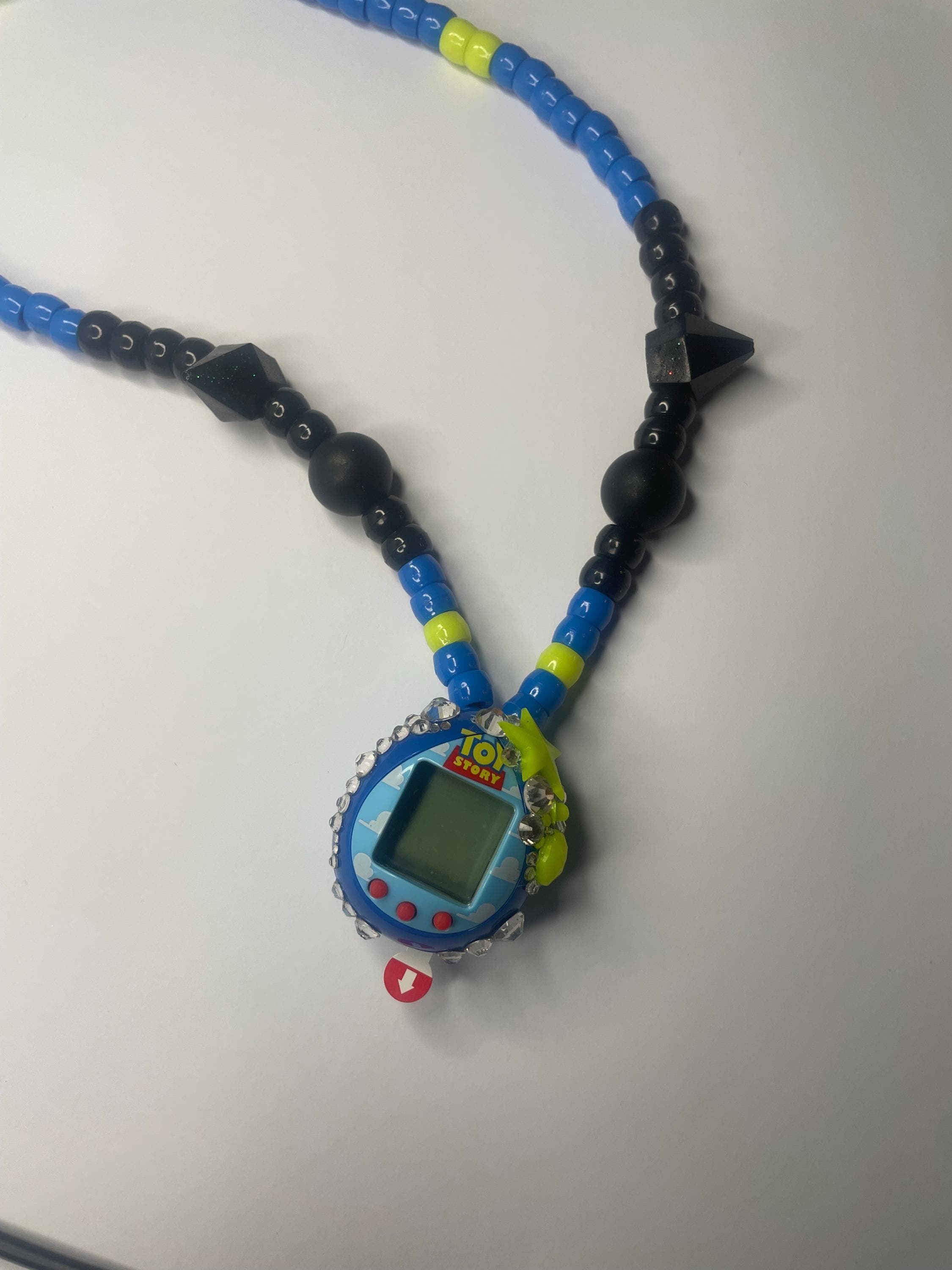 One of a Kind ASAP ROCKY Tamagotchi Like Knock up Beaded Necklace