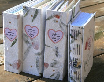 Livre souvenir pour cartes de vœux, vos cartes pour une occasion spéciale reliées à la main dans un livre souvenir relié
