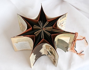 Star Book, Life Examined, handbound artist book of locks and keys