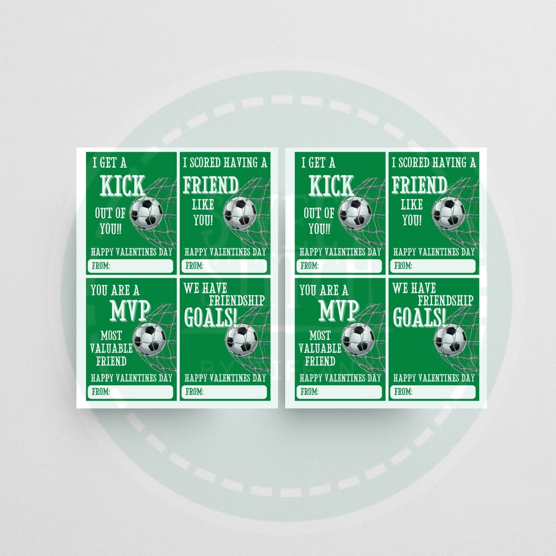 Printable Soccer Valentines Day Cards Sports Valentines Day Cards Goalie Valentines Day Cards
