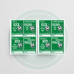 Printable Soccer Valentines Day Cards - Sports Valentines Day Cards- Goalie Valentines Day Cards- Instant Download