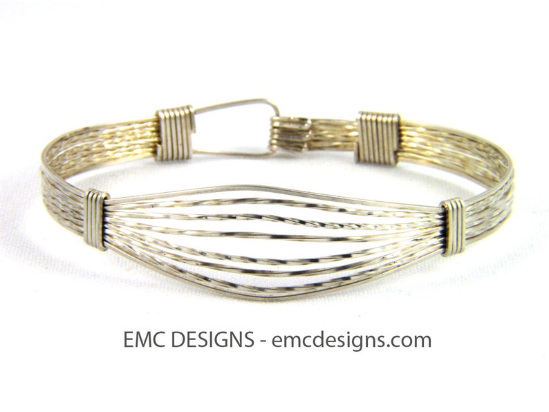 Classic Triple Wide Bracelet in Sterling Silver image 1