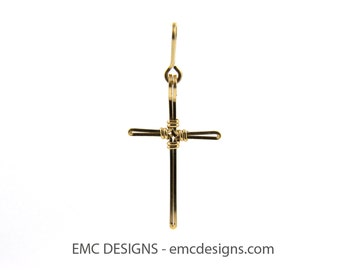 Cross Pendant in 14 Karat Gold Filled Wire