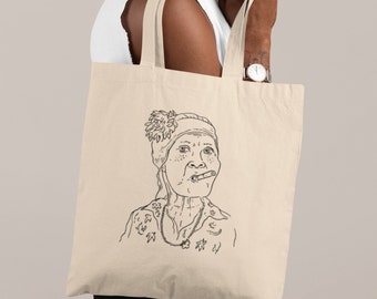 La señora - Naturfärgad tygväska