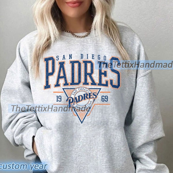 Vintage San Diego Padres Sweatshirt | San Diego Baseball Shirt | San Diego EST 1969 Sweatshirt | Vintage Baseball Fan Shirt