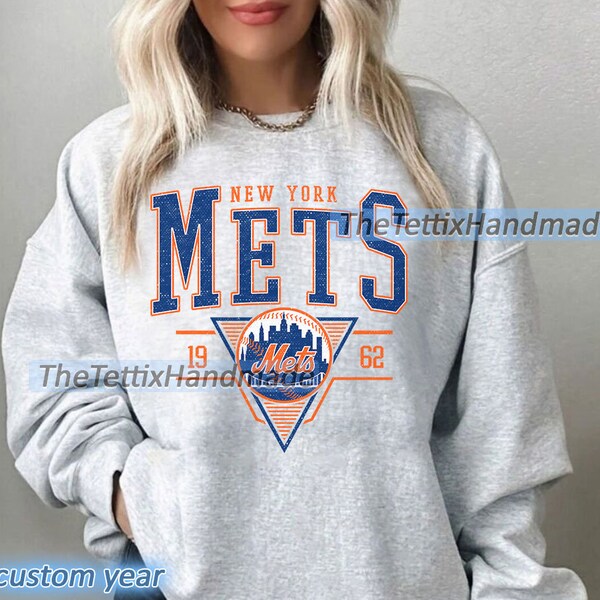 Vintage New York Mets Sweatshirt | New York Baseball Shirt | New York EST 1962 Sweatshirt | Vintage Baseball Fan Shirt