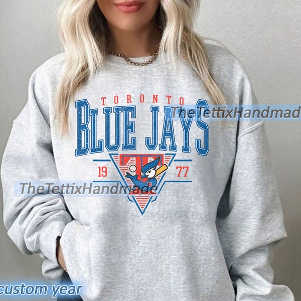 Vintage Toronto Blue Jays Sweatshirt | Toronto Baseball Shirt | Toronto EST 1977 Sweatshirt | Vintage Baseball Fan Shirt
