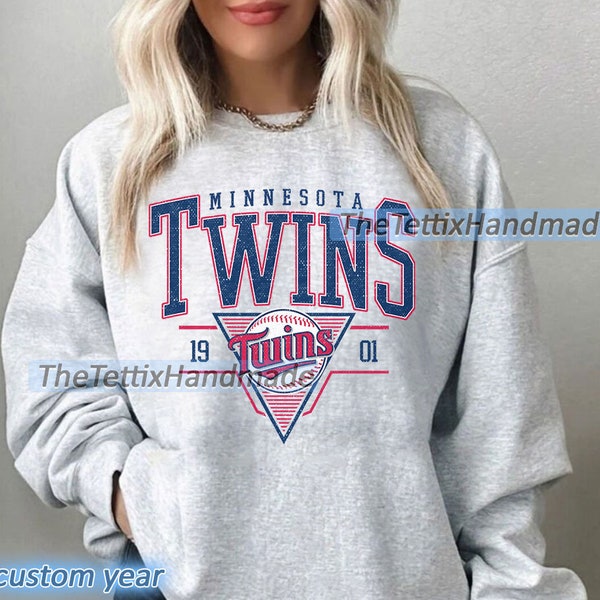 Vintage Minnesota tweeling Sweatshirt | Minnesota honkbalshirt | Minnesota EST 1901 sweatshirt | Vintage honkbalfanshirt