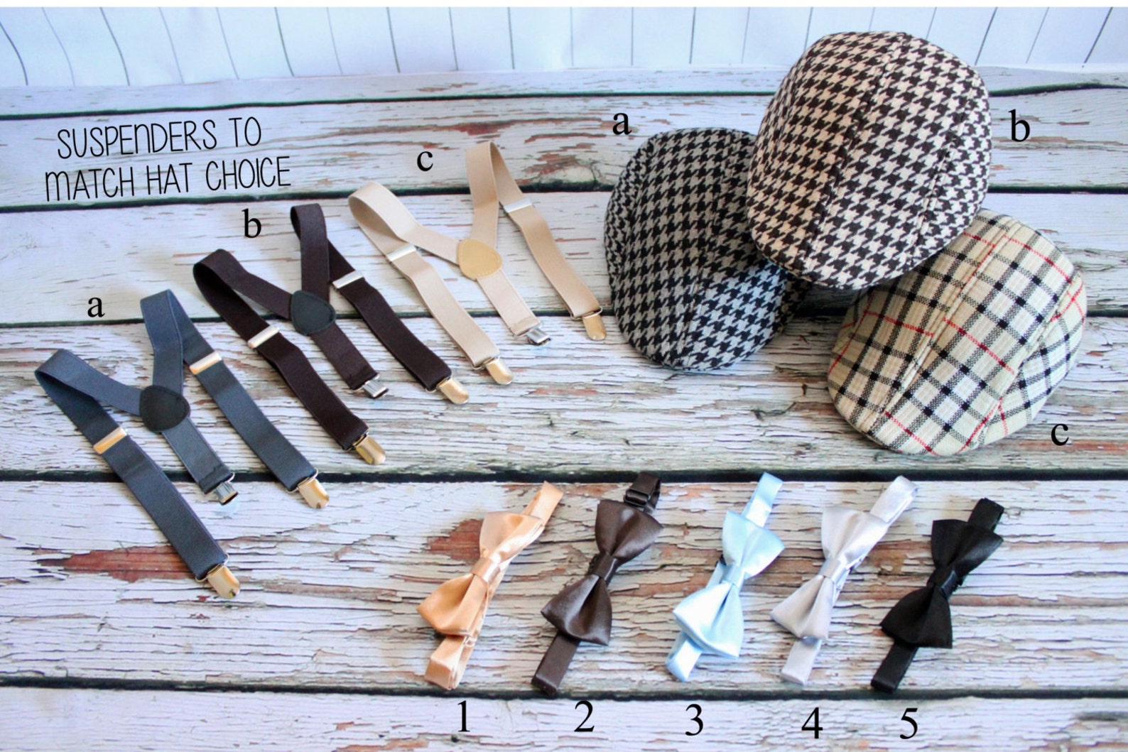 Ring bearer Boys accessories Bow tie set Boys suspenders Etsy