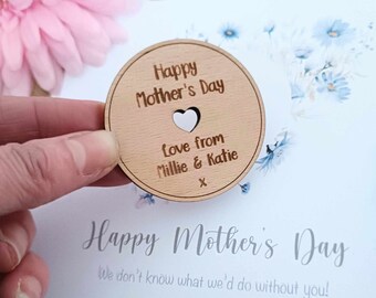 Mothers Day Personalised Pocket Hug Card / Mother's Day Card / Mum Gift / Personalised Mum Card