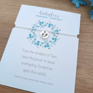 Babyloss Awareness Week 2024 | Babyloss Wish Bracelet | Awareness Gift | BLAW2024 | Babyloss Gift | Wish Bracelet