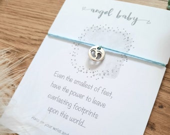 Mother's day - Angel Baby Wish Bracelet - Infant Loss / Christmas Angel / Baby loss / Miscarriage / Stillbirth / Pregnancy Loss Awareness