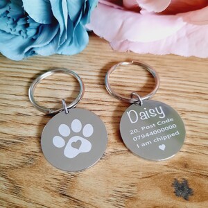 Pet Tag Disc / Personalised Pet Tag / Dog Gift / Pet ID
