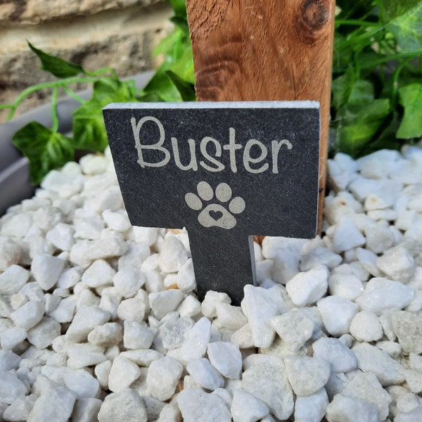 Pet Memorial GRAVE MARKER / Pet loss / Memorial Plaque / Loss of Dog / Pet Bereavement Gift