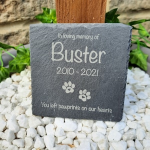 Pet Memorial Slate / Pet loss / Memorial Plaque / Loss of Dog / Loss of Cat / Pet Bereavement Gift